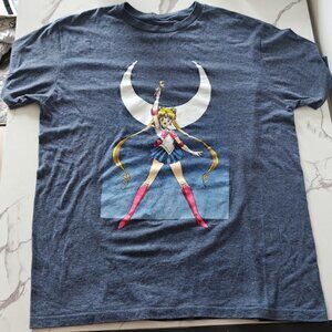 Sailor Moon T-Shirt -Power of The Moon Pose Adult Large - Naoko Takeuchi/PNP